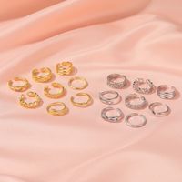Hot Sale Sexy Carved 8-piece Foot Ring Simple Opening Adjustable Foot Ring Set Wholesale Nihaojewelry main image 4