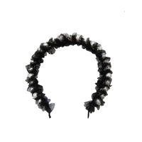 Korean Fashion Mesh Headband Fine-edge Large Pearl Headband Hair Bundle Wholesale Nihaojewelry main image 3