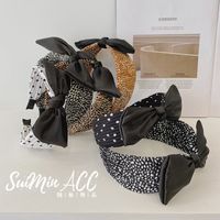 Koreanische Version Des Plissierten Bowknot-stirnbandes Mit Leoparden Muster main image 2