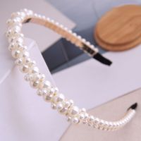 Korean Fashion Vielseitig Einfache Elegante Perle Haar-accessoire Legierung Stirnband Für Frauen main image 1