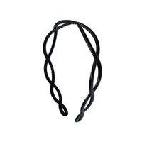 Simple Fashion Headband Wave Plastic Hollow Headband Non-slip Headband Double Cross Resin Wholesale Nihaojewelry main image 3