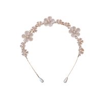 Korean Fairy Frosted Pearl Flower Fashion Headband For Ladies Wholesale main image 3