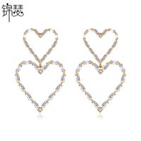 Boucles D&#39;oreilles En Forme De Coeur Mode Coréen Nouveau Style Dames Aiment Boucles D&#39;oreilles Banquet Populaires Cadeau En Gros Nihaojewelry main image 1