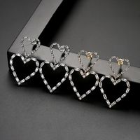 Heart-shaped Earrings Fashion Korean New Style Ladies Love Popular Banquet Earrings Gift Wholesale Nihaojewelry main image 4