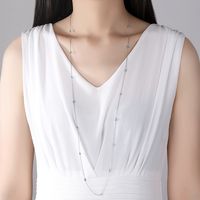 Fashion Korean Long Simple And Versatile Small Round Ladies Necklace Wholesale Nihaojewelry main image 3
