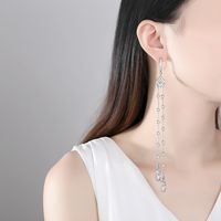Korean Fashion Long Tassel Ear Hook Earring Gift Wholesale Nihaojewelry main image 3