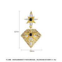 Mode Créative Nouvelle Boucles D'oreilles En Zirconium Incrusté De Cuivre D'or En Gros Nihaojewelry main image 6