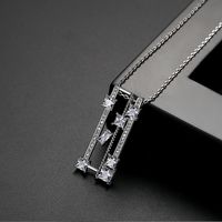 Fashion Korean Creative New Copper Inlaid Zirconium Pendant  Necklace Wholesale Nihaojewelry main image 4