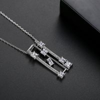 Fashion Korean Creative New Copper Inlaid Zirconium Pendant  Necklace Wholesale Nihaojewelry main image 5