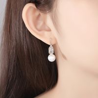 Jin Sexian Reim Ohrringe Mode Koreanische Version Von Einfachen Süßen Bankett Perlen Anhänger Ohrringe Ohrringe Ohrringe Geschenk main image 3