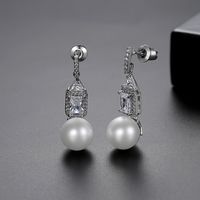 Jin Sexian Reim Ohrringe Mode Koreanische Version Von Einfachen Süßen Bankett Perlen Anhänger Ohrringe Ohrringe Ohrringe Geschenk main image 4