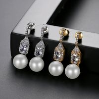 Jin Sexian Reim Ohrringe Mode Koreanische Version Von Einfachen Süßen Bankett Perlen Anhänger Ohrringe Ohrringe Ohrringe Geschenk main image 5