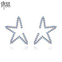 Korean Copper Inlaid Zircon Earrings Fashion One-piece Hair Earrings Wholesale Nihaojewelry main image 1
