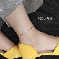 Fashion Anklet Little Pepper Multi-accessory Anklet Titanium Steel Plated With Three Layers Of Real Gold Anklet Nihaojewelry main image 3