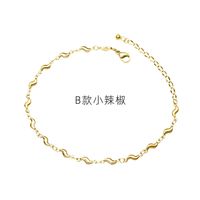 Fashion Anklet Little Pepper Multi-accessory Anklet Titanium Steel Plated With Three Layers Of Real Gold Anklet Nihaojewelry main image 6