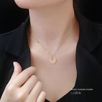 Fashion Niche Wild Necklace Lucky Cloud Clavicle Necklace Hammer Flat Chain Nihaojewelry main image 1