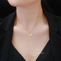 Fashion Niche Wild Necklace Lucky Cloud Clavicle Necklace Hammer Flat Chain Nihaojewelry main image 3