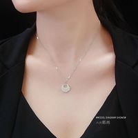 Fashion Niche Wild Necklace Lucky Cloud Clavicle Necklace Hammer Flat Chain Nihaojewelry main image 4