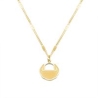 Fashion Niche Wild Necklace Lucky Cloud Clavicle Necklace Hammer Flat Chain Nihaojewelry main image 6