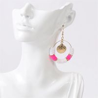 Bohemian Geometric Round Soft Ceramic Shell Earrings Trend Color Beaded Earrings Jewelry Wholesale Nihaojewelry main image 3