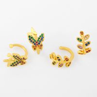Creative Ear Clips Without Pierced Butterfly Earrings Fashion Simple Leaf Olive Leaf Earrings Wholesale Nihaojewelry main image 1