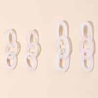 Fashion Acrylic Chain Tassel Earrings Retro Fashion Long Three-ring Earrings For Women Wholesale Nihaojewelry main image 1