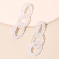 Fashion Acrylic Chain Tassel Earrings Retro Fashion Long Three-ring Earrings For Women Wholesale Nihaojewelry main image 4