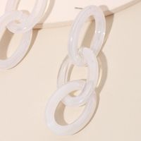 Fashion Acrylic Chain Tassel Earrings Retro Fashion Long Three-ring Earrings For Women Wholesale Nihaojewelry main image 5