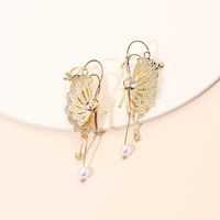 Fashion New Trendy Fairy Three-dimensional Butterfly Ear Clip Without Pierced Earrings Tassel Earrings Ear Bone Clip Wholesale Nihaojewelry main image 5