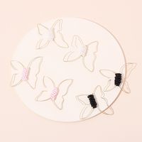 Fashion Hot Sale Simple  Line Butterfly Rice Bead Earrings  For Women Nihaojewelry main image 2