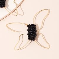 Mode Vente Chaude Simple Ligne Papillon Boucles D&#39;oreilles De Perles De Riz Pour Les Femmes Nihaojewelry main image 6
