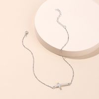 Fashion Women's Necklace Simple Cross Pendant Necklace Punk Short Clavicle Chain Nihaojewelry main image 5