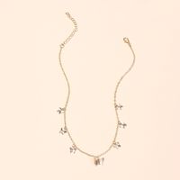 Fashion Hot-selling Choker Butterfly Clavicle Necklace Hipster Simple Short Pendant Necklace For Women Nihaojewelry main image 3