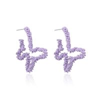 New Trendy Hollow Purple Butterfly Earrings Sweet Dreamy Taro Purple Retro Earrings Wholesale Nihaojewelry main image 6