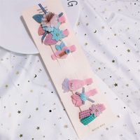 Korean Hot Sale Set Hairpin Cute Side Clip Flower Duckbill Clip Cartoon Fashion Bangs Clip Wholesale Nihaojewelry sku image 9