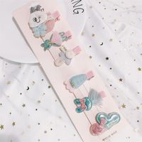 Korean Hot Sale Set Hairpin Cute Side Clip Flower Duckbill Clip Cartoon Fashion Bangs Clip Wholesale Nihaojewelry sku image 10