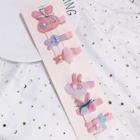 Korean Hot Sale Set Hairpin Cute Side Clip Flower Duckbill Clip Cartoon Fashion Bangs Clip Wholesale Nihaojewelry sku image 7