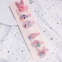 Korean Hot Sale Set Hairpin Cute Side Clip Flower Duckbill Clip Cartoon Fashion Bangs Clip Wholesale Nihaojewelry sku image 1