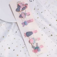Korean Hot Sale Set Hairpin Cute Side Clip Flower Duckbill Clip Cartoon Fashion Bangs Clip Wholesale Nihaojewelry sku image 2