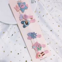 Korean Hot Sale Set Hairpin Cute Side Clip Flower Duckbill Clip Cartoon Fashion Bangs Clip Wholesale Nihaojewelry sku image 3