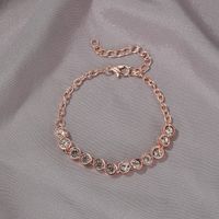 Korean Classic Crystal Bracelet Simple Round Zircon Bracelet Jewelry Wholesale Nihaojewelry sku image 1