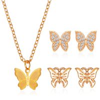 Fashion Hot Sale Decorations Butterfly Necklace Simple Butterfly Earring Trend Wild Jewelry Nihaojewelry sku image 1