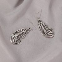 Retro Hollow Half Butterfly Wing Earrings Exaggerated Long Earrings Wholesale Nihaojewelry sku image 2