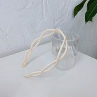 Simple Fashion Headband Wave Plastic Hollow Headband Non-slip Headband Double Cross Resin Wholesale Nihaojewelry sku image 6