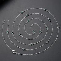 Fashion Korean Long Simple And Versatile Small Round Ladies Necklace Wholesale Nihaojewelry sku image 1