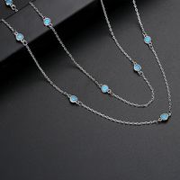 Fashion Korean Long Simple And Versatile Small Round Ladies Necklace Wholesale Nihaojewelry sku image 2