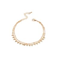 Korean Hot Sale Simple Round Bead Anklet Double-layer Anklet Girls Chain Anklet Jewelry Nihaojewelry sku image 2