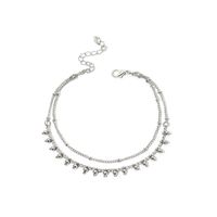 Korean Hot Sale Simple Round Bead Anklet Double-layer Anklet Girls Chain Anklet Jewelry Nihaojewelry sku image 1