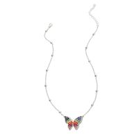 Moda Simple Mariposa Colgante Collar Coreano Super Hada Diamante Exquisita Cadena De Clavícula De Mujer Nihaojewelry sku image 2