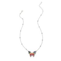 Fashion Simple Butterfly Pendant Necklace Korean Super Fairy Diamond Exquisite Women's Clavicle Chain Nihaojewelry sku image 2